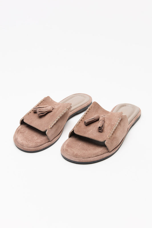 Karola Khaki Suede